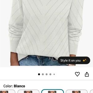 Women's White Sweater